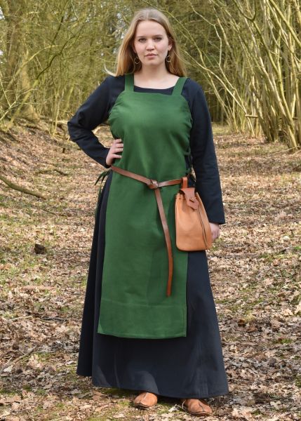 Wikinger Überkleid, Trägerkleid Tinna, grün